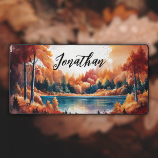 Paysage d'automne aquarelle