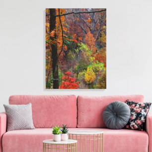 Paysage d'automne sur toile enveloppée