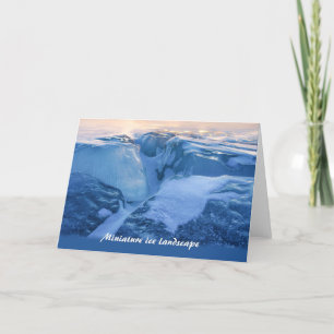 Paysage de glace miniature CC0718 Carte de voeux