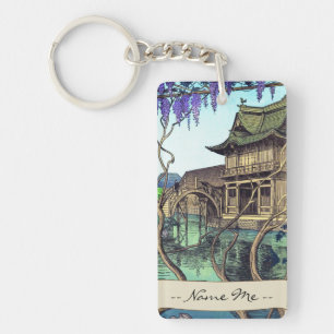 Paysage de Japonais de hanga de tibia de Nouet