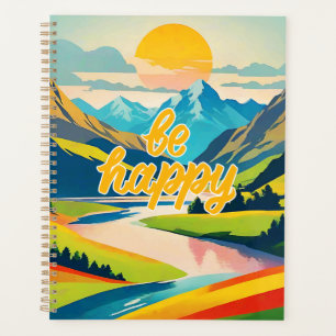Paysage de la montagne Retro