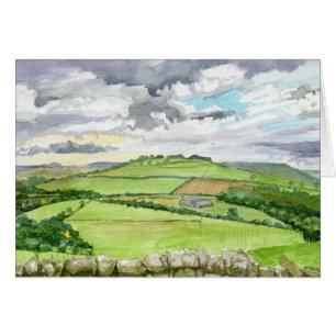 Paysage de l'aquarelle de Northumberland