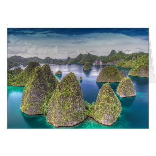 Paysage de l'île de Wayag, Indonésie