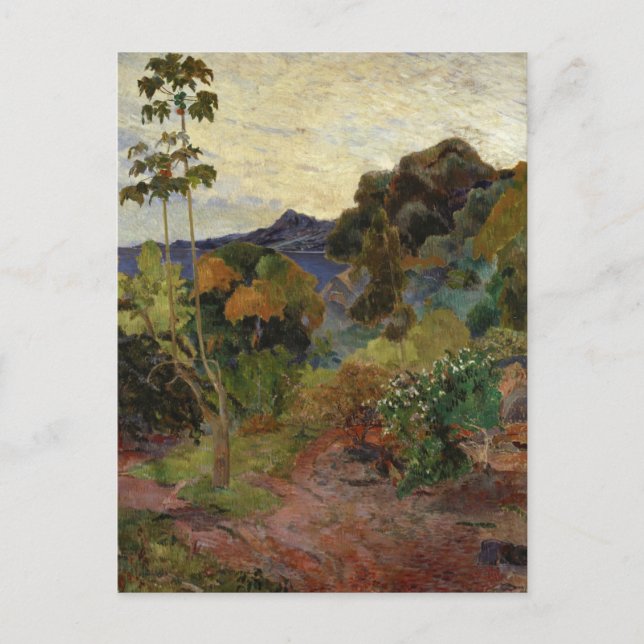 Paysage de Martinique par Paul Gauguin, 1887 Carte (Devant)
