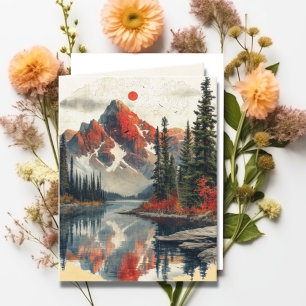 Paysage de montagne Bible Verse Automne