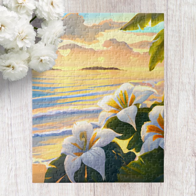 Paysage de plage Tropical Puzzle (Créateur téléchargé)