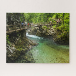 Paysage de puzzle de la Slovénie - la gorge de