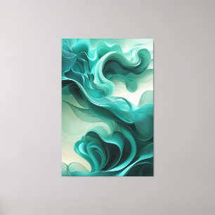 Paysage de rêve turquoise - Impression sur toile a