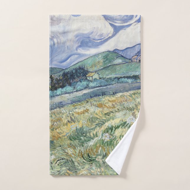 Paysage de Saint-Rémy par Vincent van Gogh (Serviette à main)
