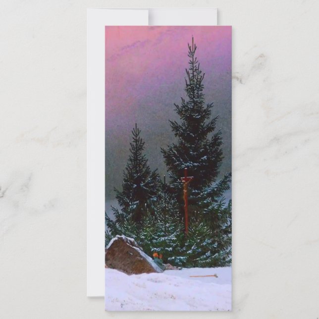 Paysage d'hiver Carte Caspar David Friedrich (Devant)