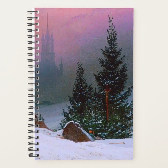 Paysage d'hiver Caspar David Friedrich (Devant)