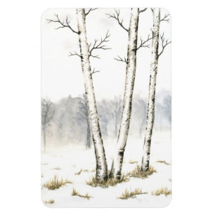 Paysage d'hiver Flexi Magnet