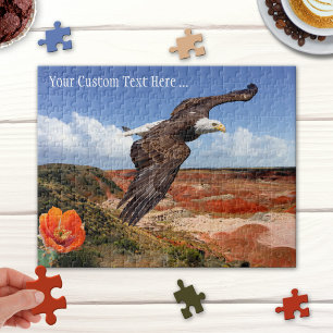 Paysage d'Imaginaire avec Puzzle d'aigle chauve