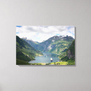 paysage du Geirangerfjord sur toile