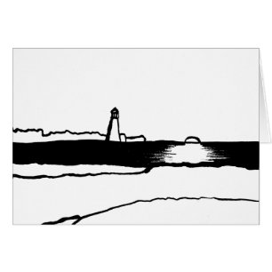 Paysage du phare illustré