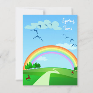 Paysage du printemps, invitation