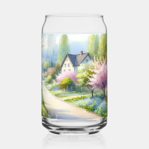 Paysage enchanteur de campagne aux fleurs 