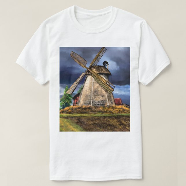 Paysage et météo aux Pays-Bas T-Shirt (Design devant)