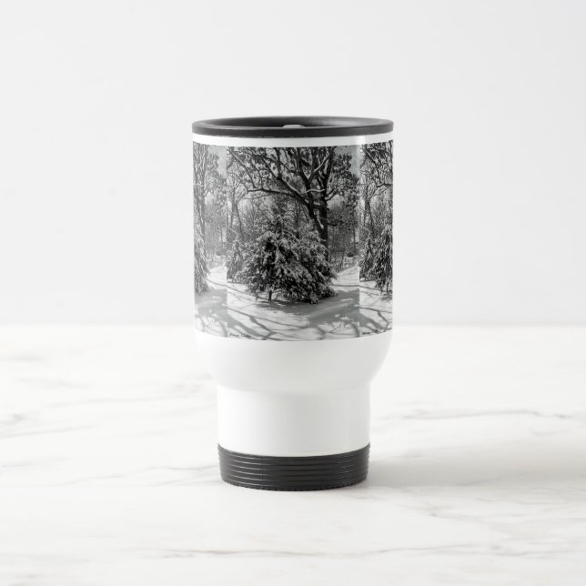 Paysage hivernal neige Mug café (Centre)