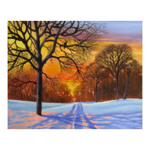 Paysage hivernal/ Poster