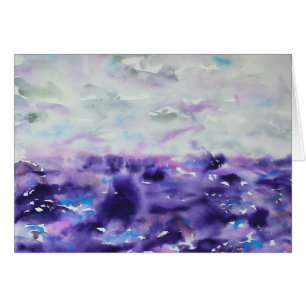 Paysage Impressionniste Gris Et Violet