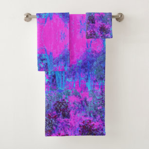 Paysage Impressionniste Rose et Bleu Chaud Tripant