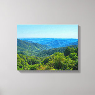 Paysage n° 18, série de paysages sur toile