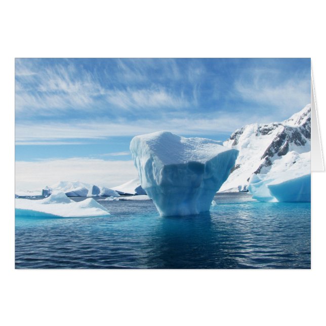 Paysage naturel de l'Iceberg Antarctique (Devant horizontal)