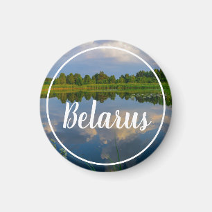 Paysage naturel Lac Sky Belarus Magnet