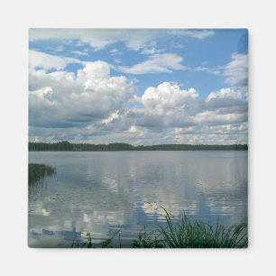 Paysage naturel Lac Sky Belarus Magnet