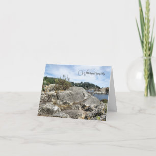 Paysage océanique paisible - Carte de sympathie