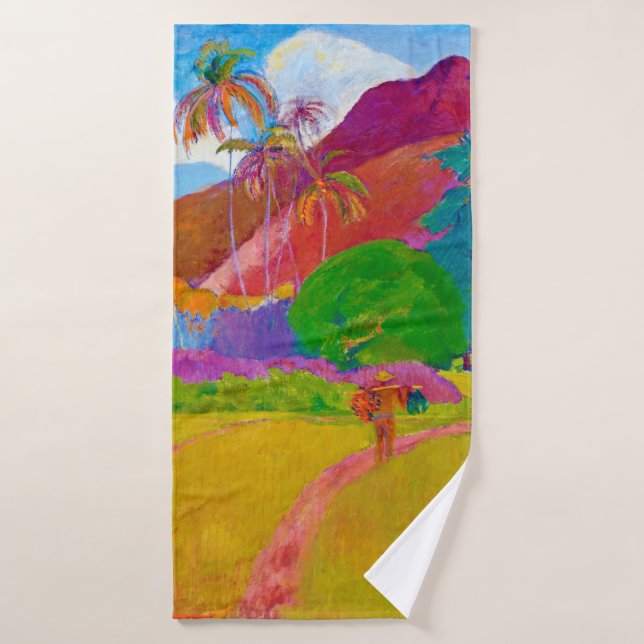 Paysage tahitien, Gauguin (Serviette de bain)