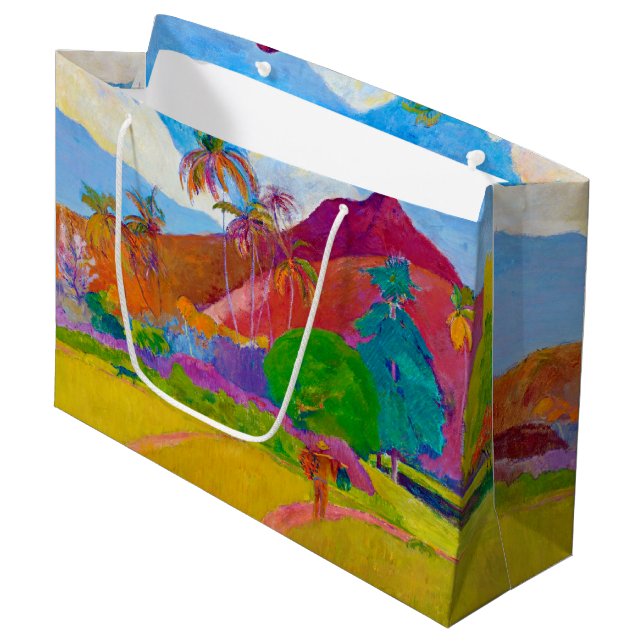 Paysage tahitien, Grand sac cadeau Gauguin (Devant Angle)