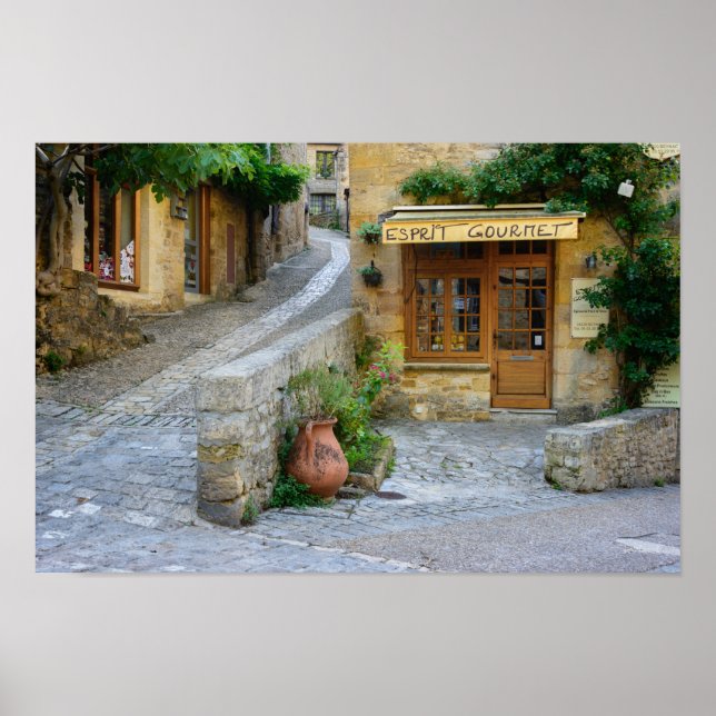 Paysage urbain en Dordogne, affiche France (Devant)