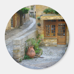Paysage urbain en Dordogne, France aimant rond