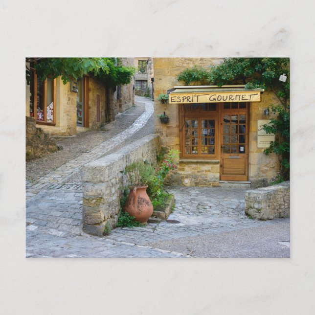 Paysage urbain en Dordogne, France carte postale (Devant)