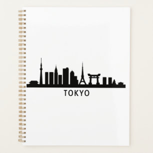 Paysage urbain japonais Silhouette de la skyline