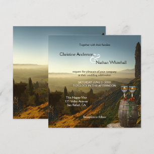 Paysage Vignoble Vignoble Faire-part de mariage vi