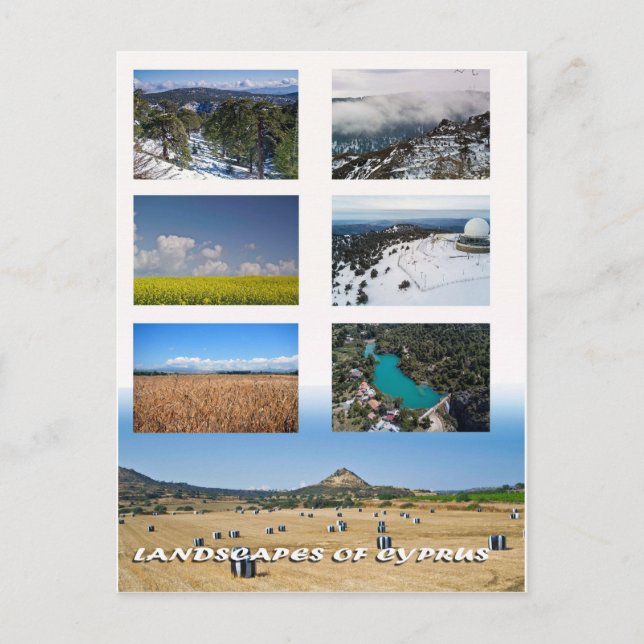 Paysages de Chypre carte postale (Devant)