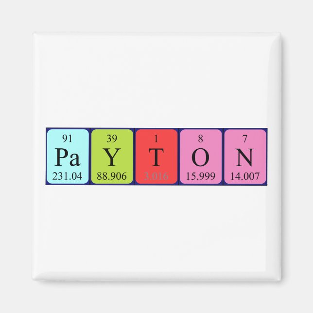 Payton Periodenmagnet Magnet (Vorne)