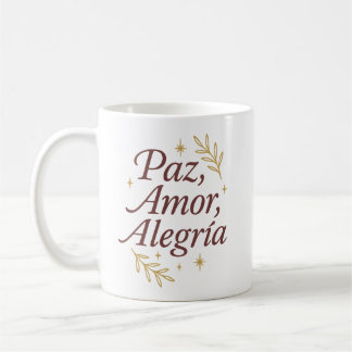 Paz, Amor, Alegría ✨ | Elegant Christmas Design Kaffeetasse