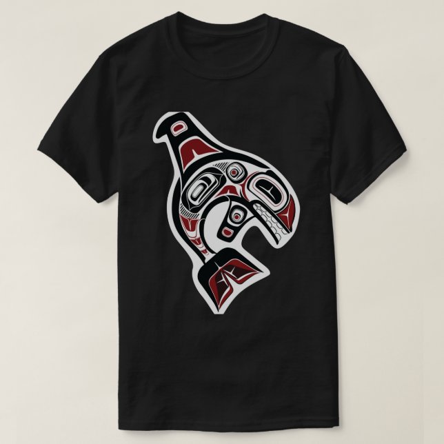 Pazifik Nordwest-Orca heimische amerikanische Sali T-Shirt (Design vorne)