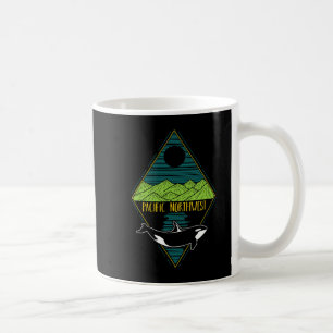 Pazifik Nordwestorca Whale Tree Mountain Ocean P Kaffeetasse