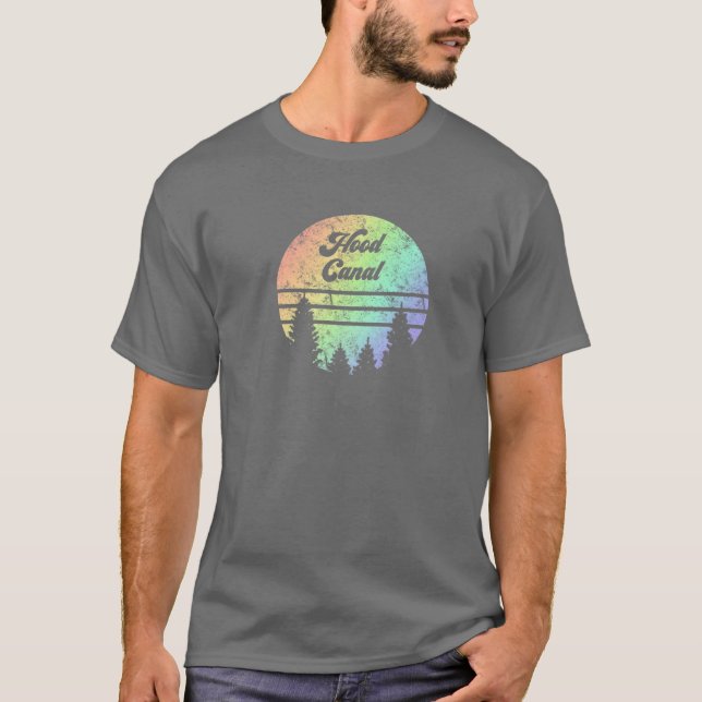 Pazifik Northwest-Regenbogen-Wetterlage Wandern T-Shirt (Vorderseite)