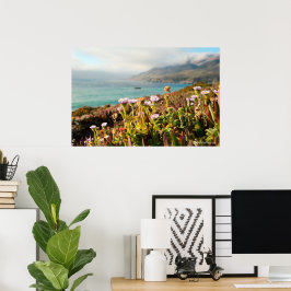 Pazifik-Ozean-Blumen-Fotografie Poster