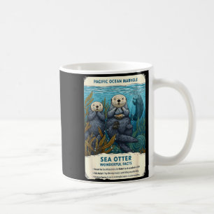 Pazifik-Ozean-Wunder Seeotter wunderbare Fakten Kaffeetasse
