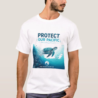 Pazifik-Schildkröten-Ozean-Bewusstseins-Kunst T-Shirt