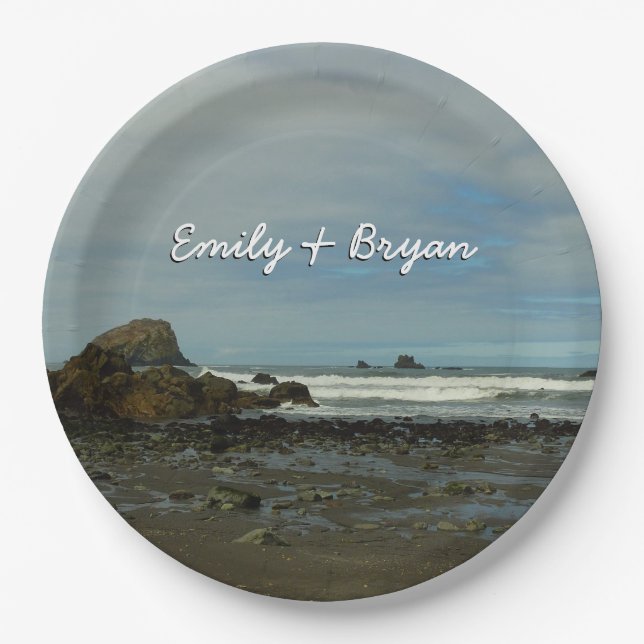 Pazifikküste - Redwood National Park Pappteller (Vorderseite)