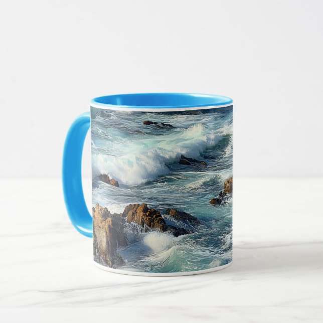 Pazifikwellen Tasse (Vorderseite Links)