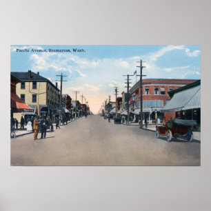 Pazifische Alleen-Ansicht Poster